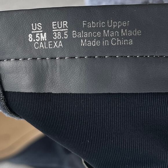 Sam Edelman Calexa Blue Velvet Heeled Sock Boots size 8.5 - Picture 3 of 12